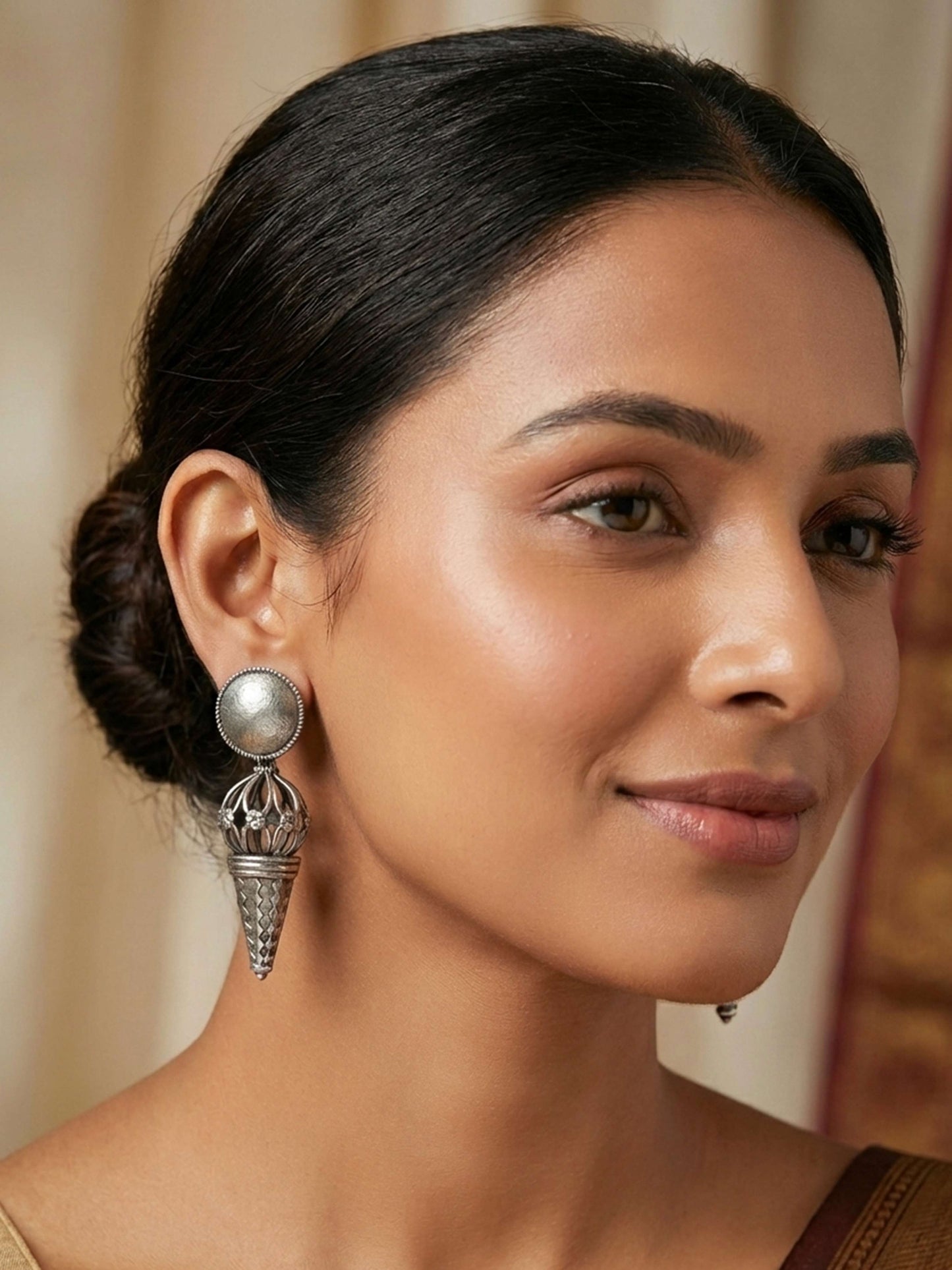 Galang Antique Dangles – Oxidized Boho Statement Earrings