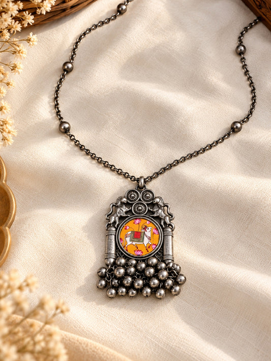 Mallika Handpainted Ghungroo Long Neckchain