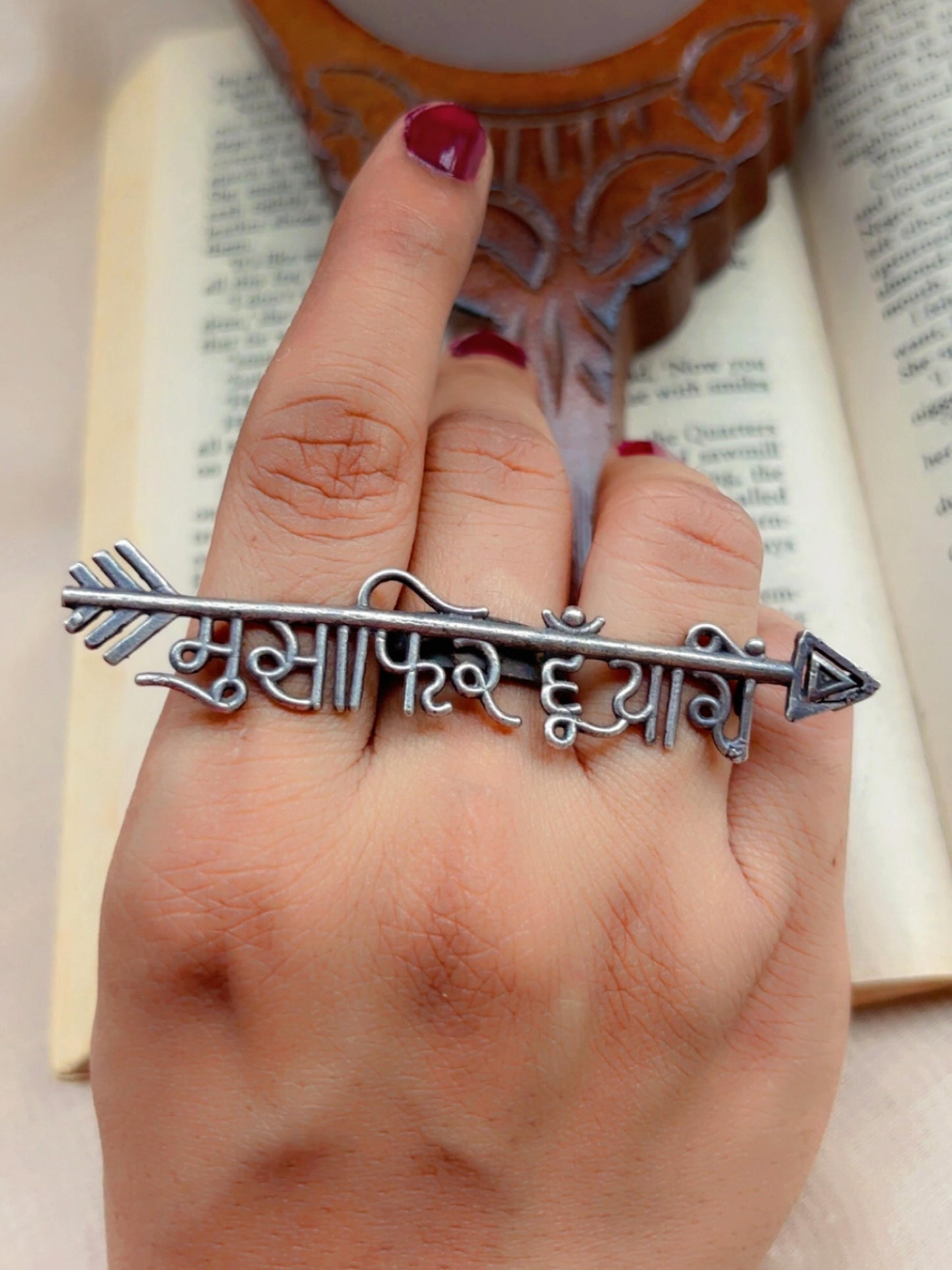 Musafir Adjustable Oxidized Silver Ring – For the Wanderer at Heart