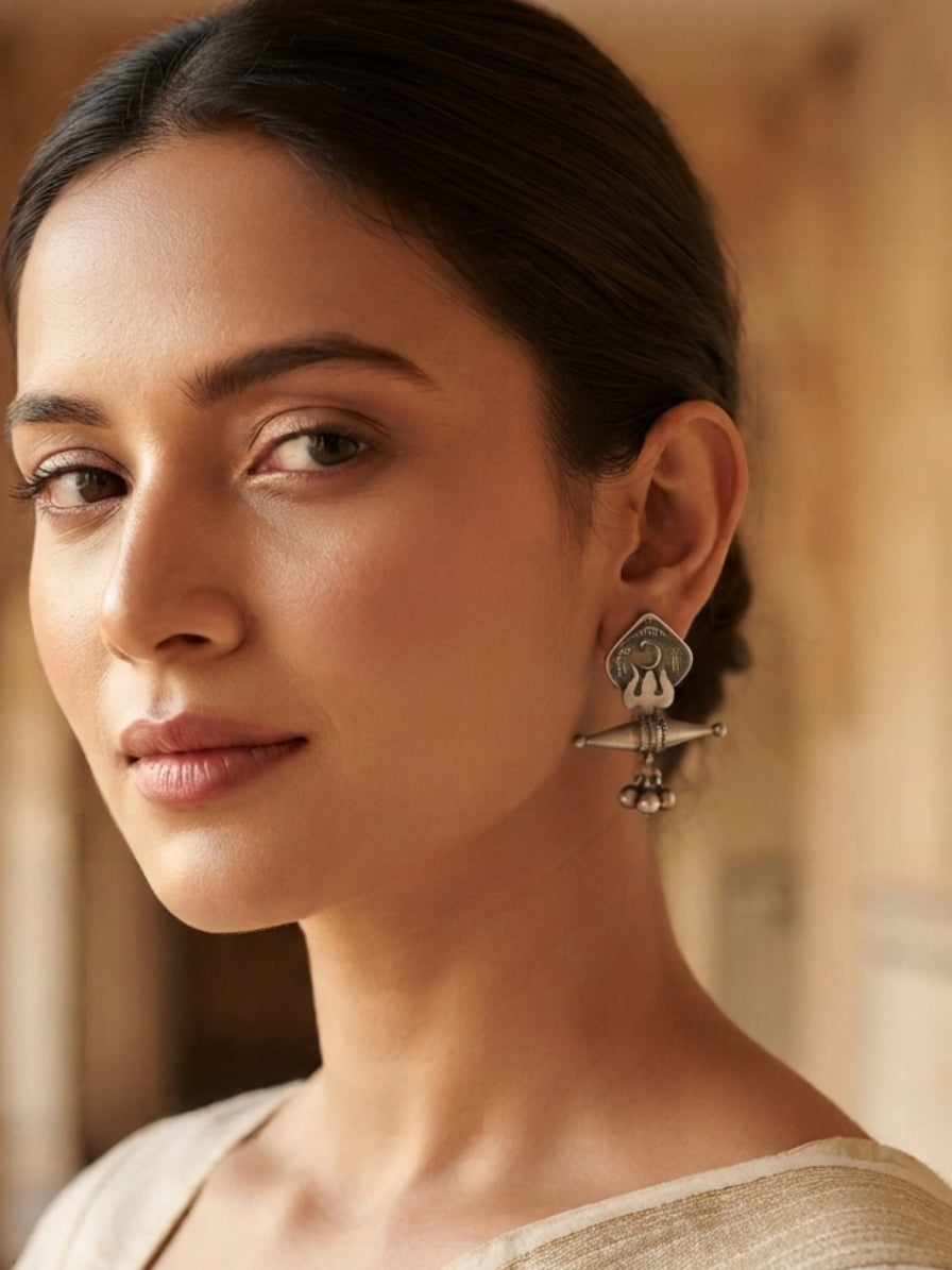 Quirky Panchali Five Paisa Ghungroo Stud Earrings