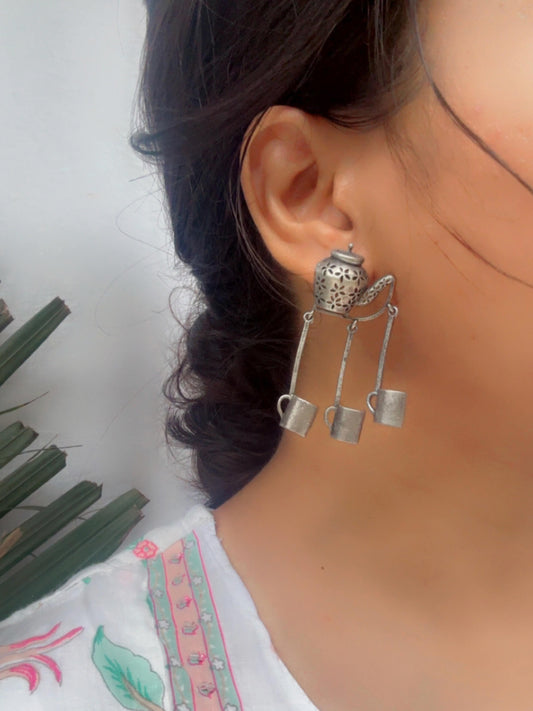 Quirky Chai Shai – Tea Lovers Dangle Earrings