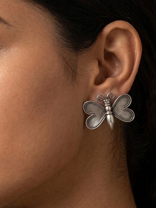 Quirky Patanga Studs Oxidized Earrings