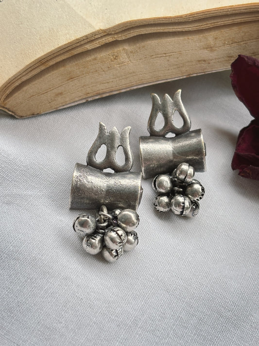 Trishala Ghungroo Stud Dangle Earrings