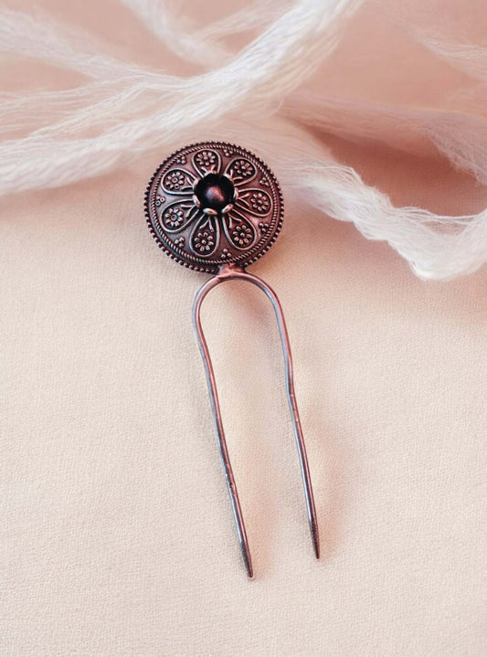 Ajara Oxidized Hair Pin Bun Pin