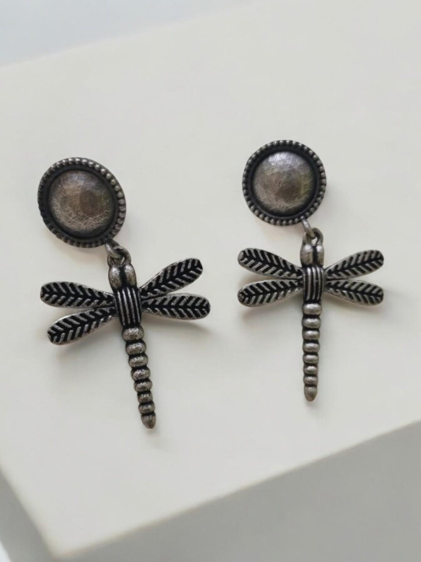 Butterfly Oxidized Stud Dainty Dangle Earrings