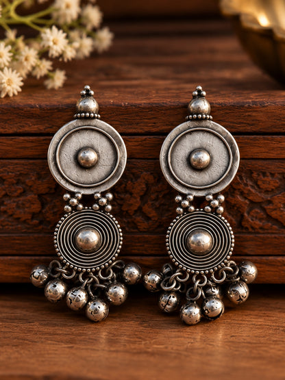Chakrika Ghungroo Dangle Stud Earrings