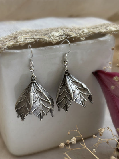 Quirky Chameli Silver Hook Earrings