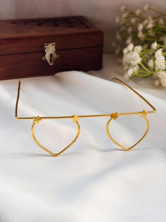 Dilkash Golden Facelet Women Statement Face Jewelry