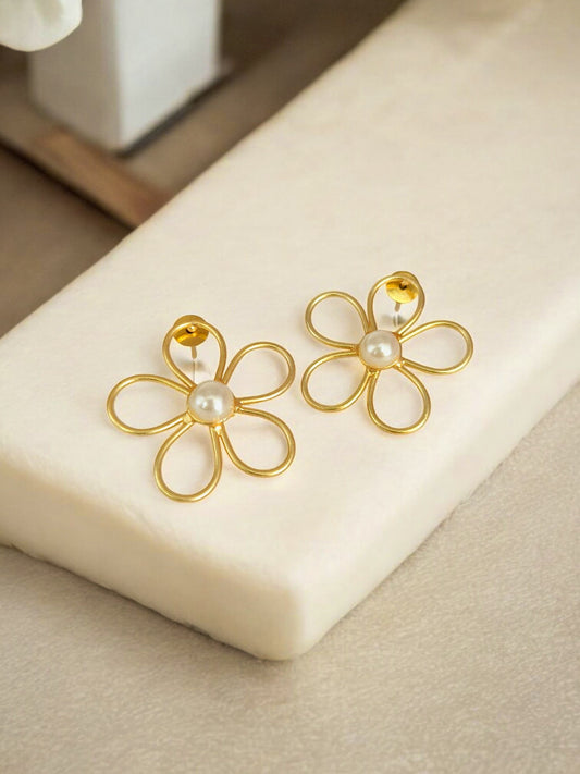 Forget Me Not –Anti Tarnish Stud Earrings
