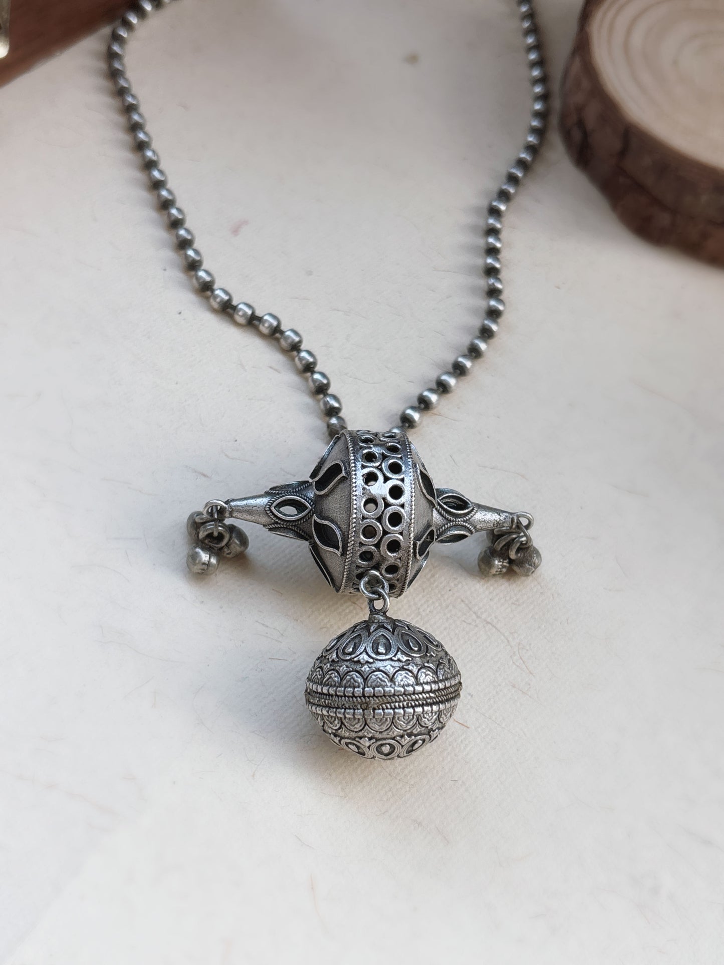 Golak Long Ghungroo Pendant Neckchain