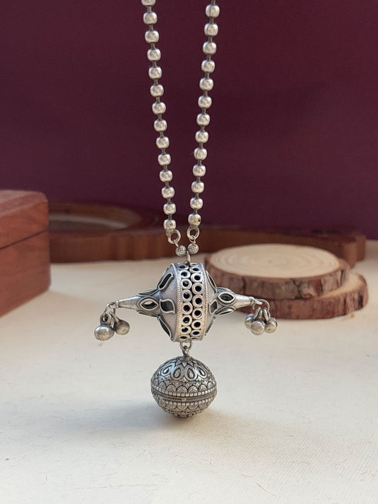 Golak Long Ghungroo Pendant Neckchain