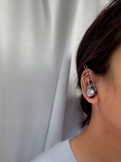 Kalash Sui Earcuffs – Clip On Bugadi (Oxidized Silver Replica)