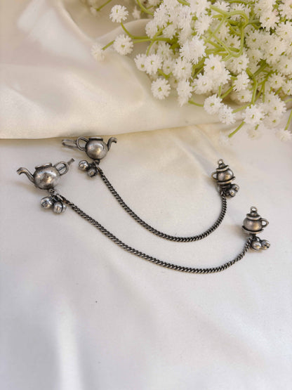 Quirky Ketali Twins Chain Ghungroo Earcuff Earrings