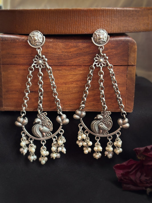 Lyra Pearl Dangle Drop Earrings