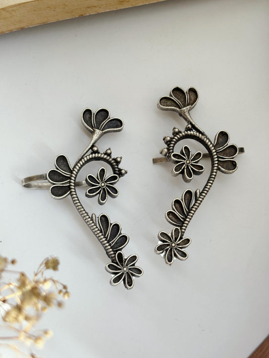 Nalada Earcuff – Clip-On Bugadi Oxidized Earrings