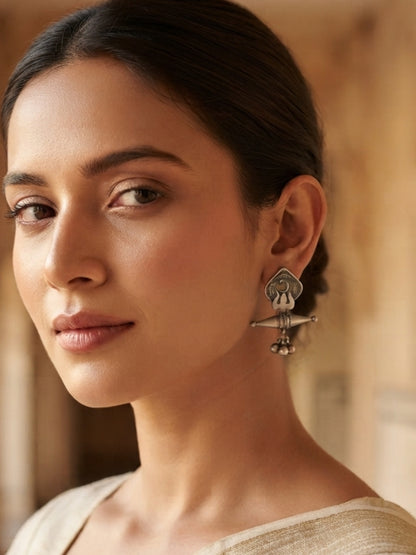 Quirky Panchali Five Paisa Ghungroo Stud Earrings