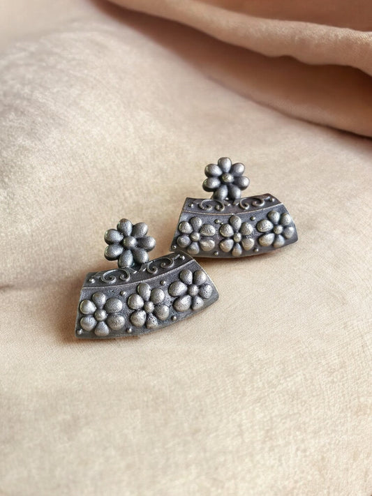 Phulwari Oxidized Stud Earrings