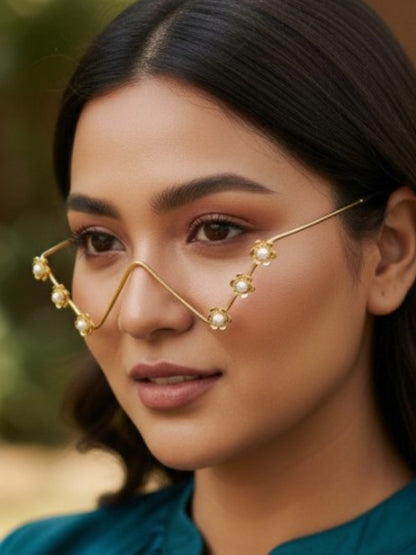 Shaila Golden White Pearl Facelet