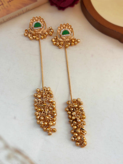 Shikha Green Monalisa Stone Kashmiri Dejhoor