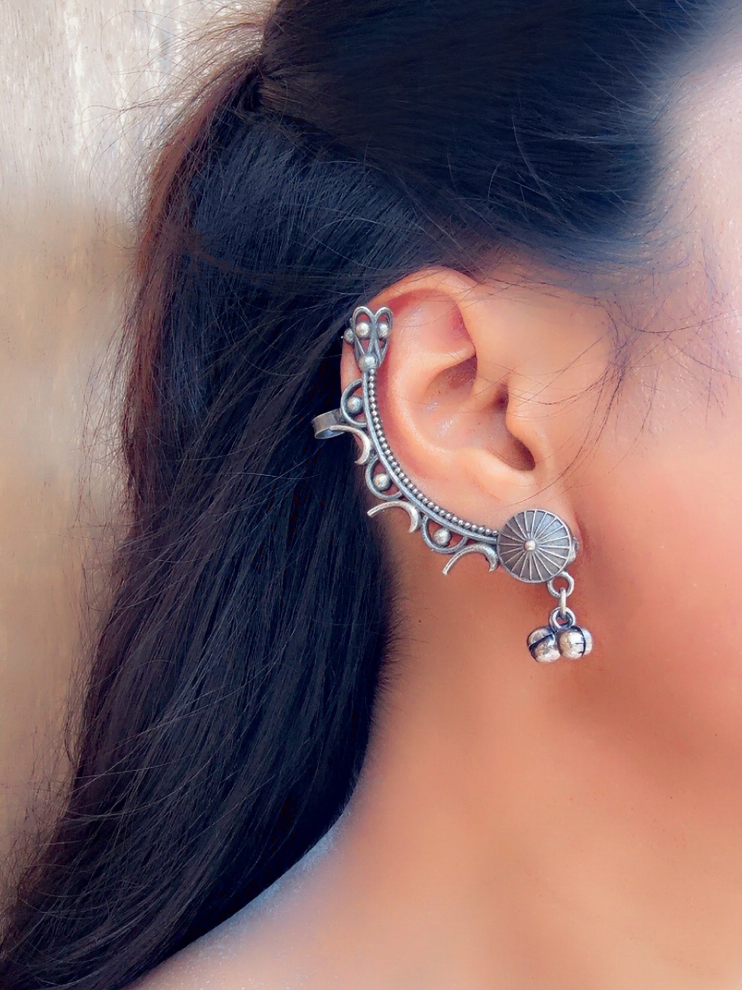 Yami Ghungroo Bugadi Earcuff Studs Earrings